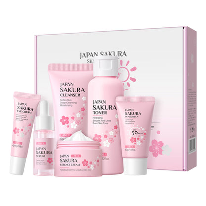 Japanese Set Of Cherry Blossom Skin Care