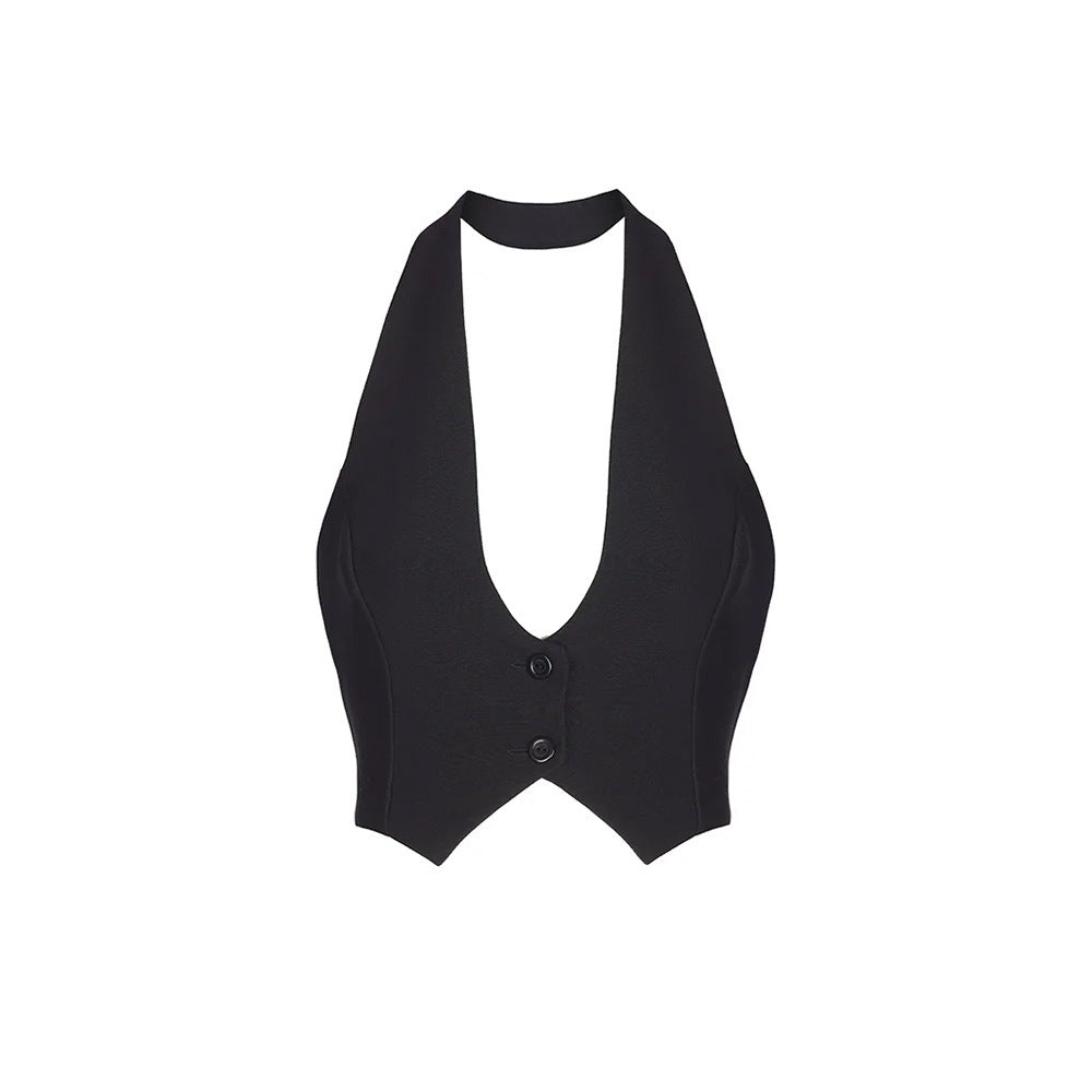 Backless Halter Vest