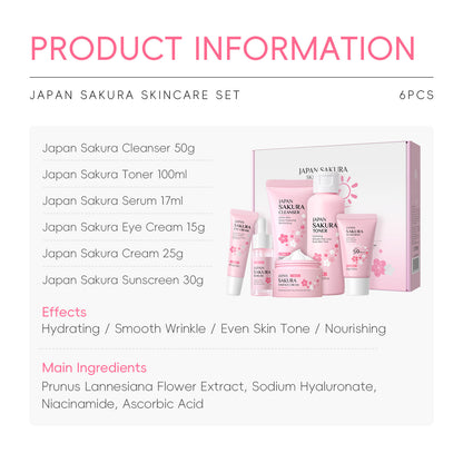 Japanese Set Of Cherry Blossom Skin Care