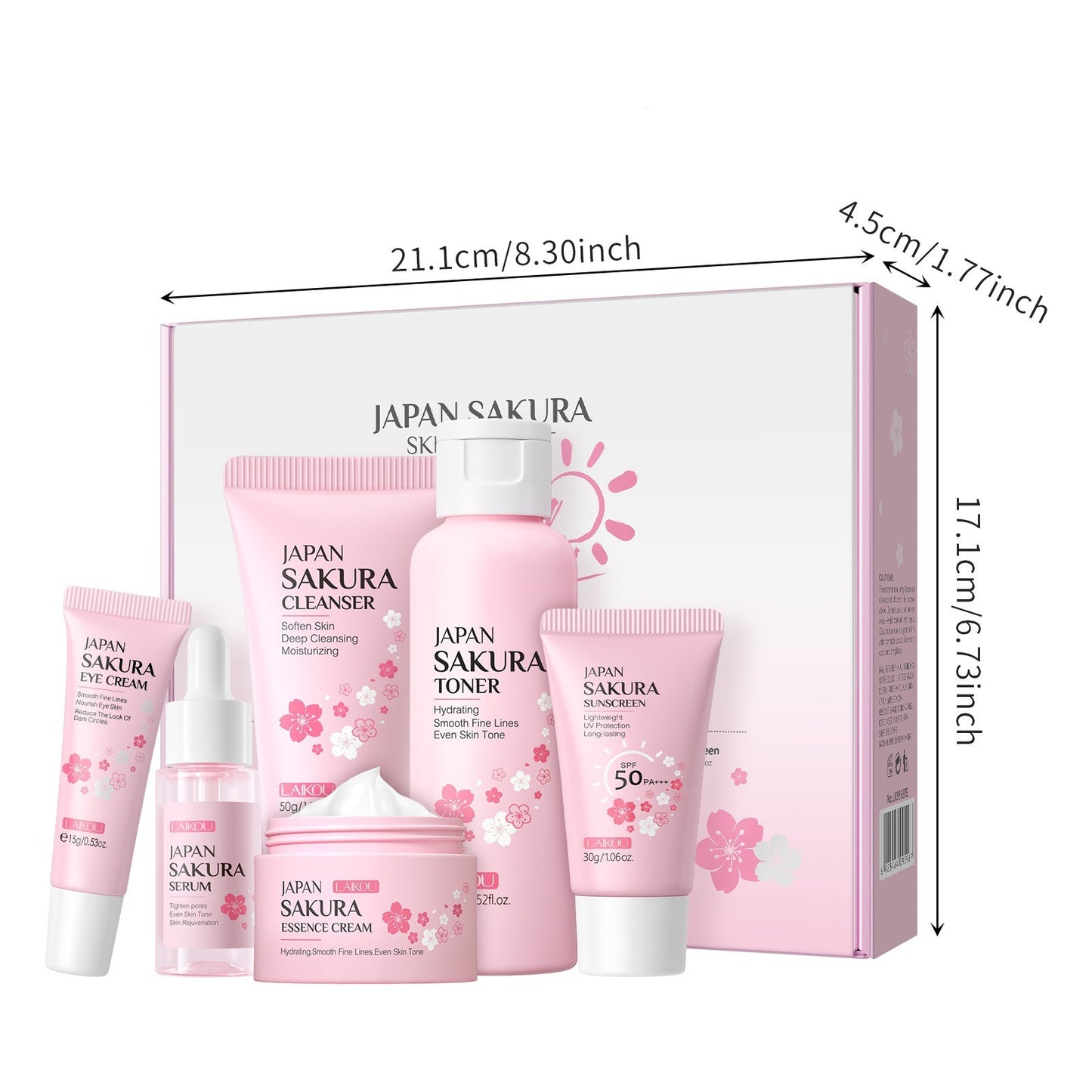 Japanese Set Of Cherry Blossom Skin Care